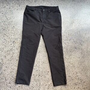 Lululemon Pants Mens 34 Black Commission Slim Fit Stretch Chino Jogger Athletic